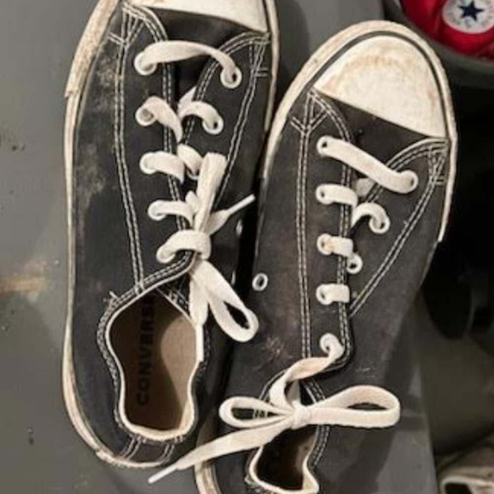 Converse, US Size 4, Black